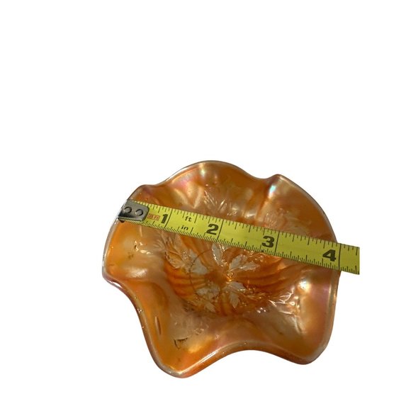 Vintage Fenton Marigold Holly and Berry 4” set of 2?compotes - Picture 8 of 8